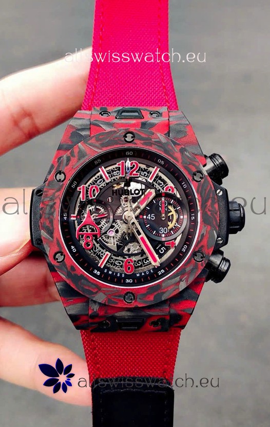 Hublot Big Bang Unico Red Carbon Las Vegas Boutique Edition Swiss Replica Watch