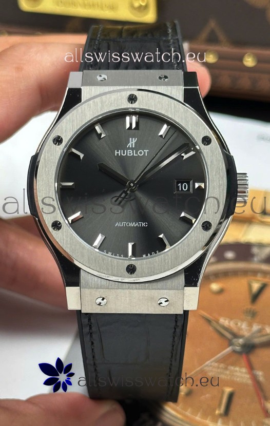 Hublot Super Clone Classic Fusion Titanium Grey Dial 42MM Watch
