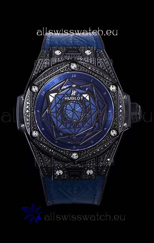 Hublot Big Bang One Click Sang Bleu 1:1 Mirror Replica in Ceramic Casing - 45MM