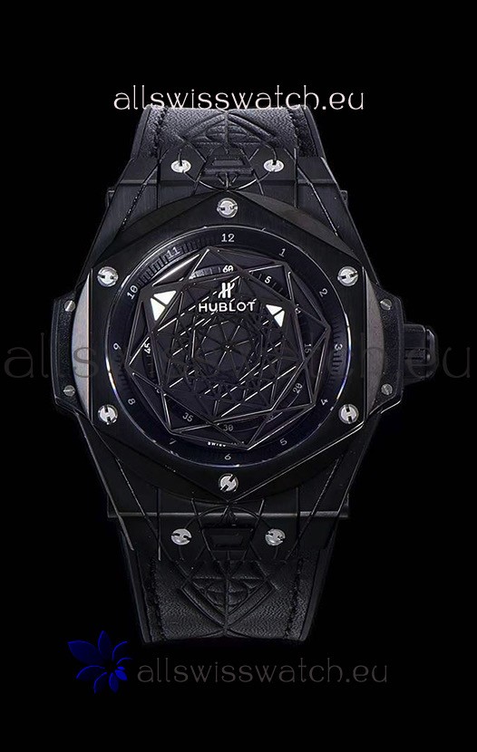 Hublot Big Bang One Click Sang Bleu 1:1 Mirror Replica in Ceramic Casing - 45MM Black Dial