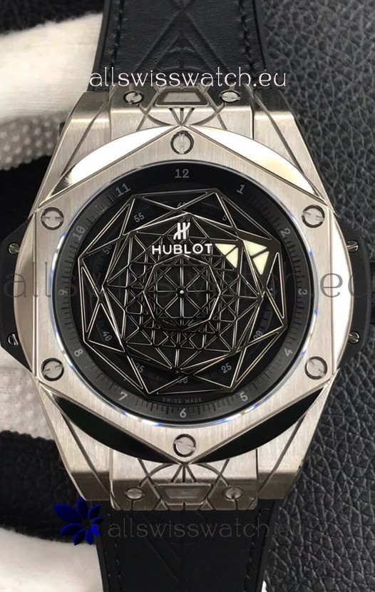 Hublot Big Bang Sang Bleu Stainless Steel 1:1 Mirror Replica Edition - 45MM 