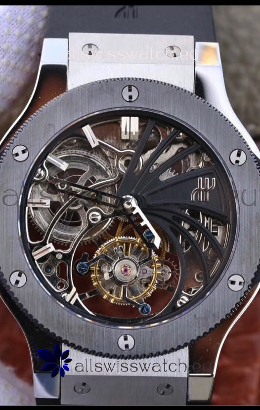 Hublot Classic Fusion Swiss Tourbillon 1:1 Mirror Replica - Steel Casing 45MM