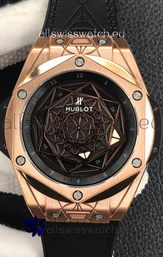 Hublot Big Bang Sang Bleu Rose Gold 1:1 Mirror Replica Edition - 45MM 