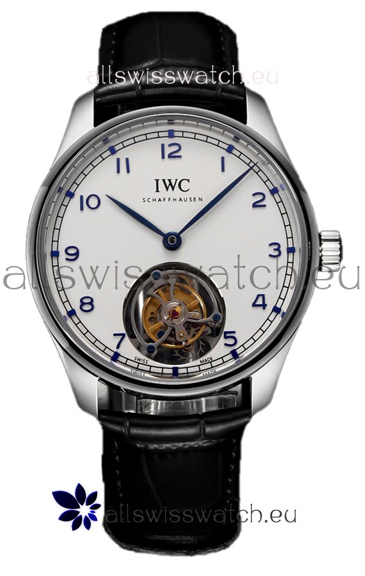 IWC Portugieser IW5458 Hand-Wound Genuine Tourbillon Steel Swiss Replica Watch 