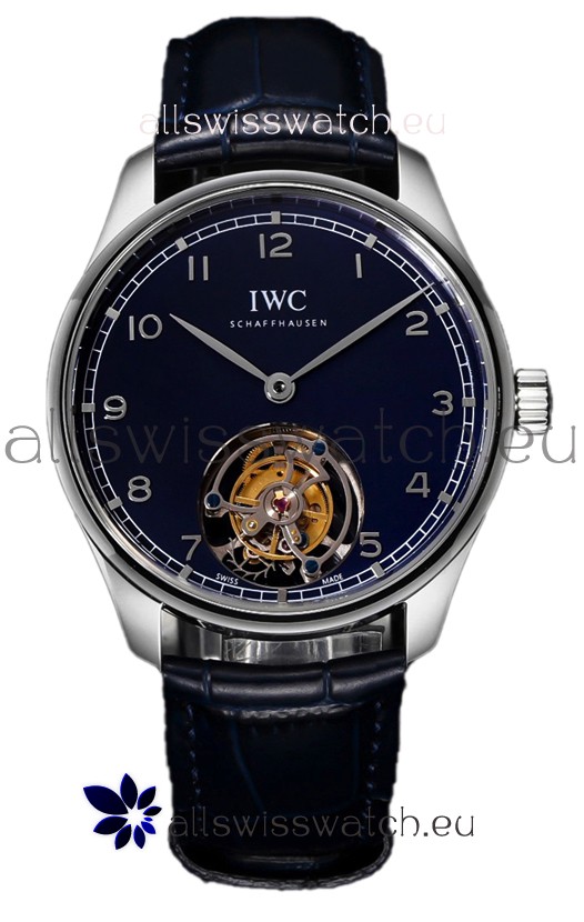 IWC Portugieser IW5458 Hand-Wound Genuine Tourbillon Steel Swiss Replica Watch 