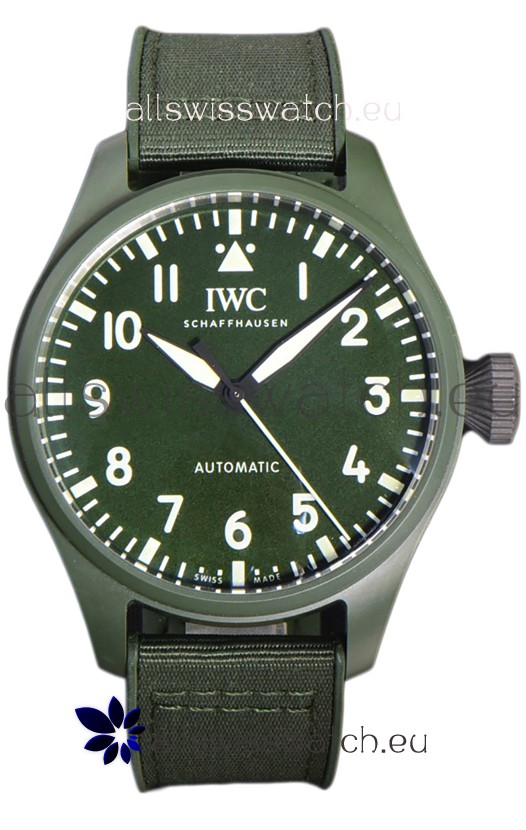 IWC Big Pilot's Top Gun Woodland Edition 43MM Ceramic Casing Swiss Replica Watch 