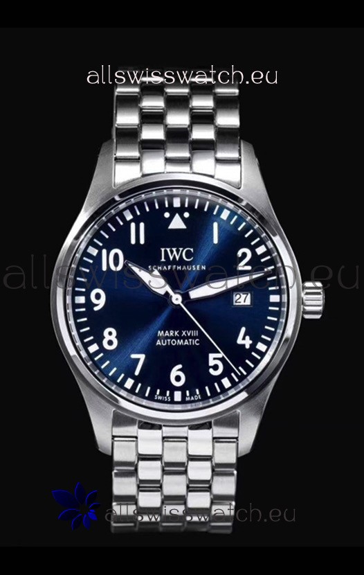 IWC MARK XVIII Le Petit Prince Edition in 904L Steel Blue Dial 40MM - 1:1 Mirror Replica