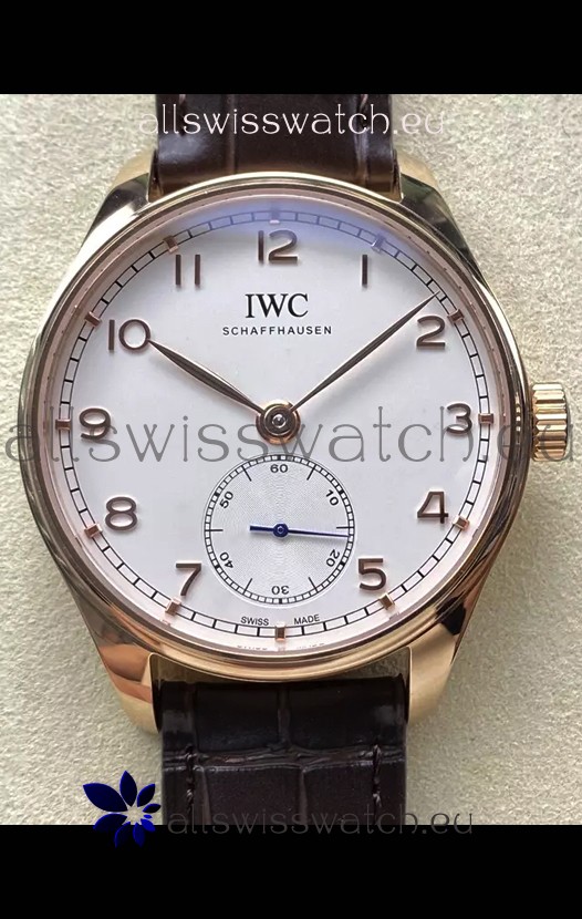IWC Portugieser Super Clone Automatic 41 IW358306 White Dial Rose Gold Casing