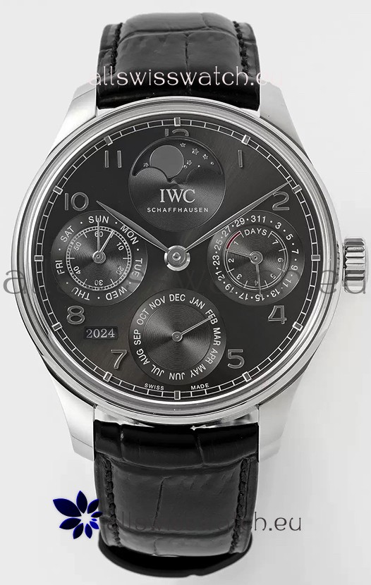 IWC Portuguese Perpetual Calendar 904L Steel Swiss Replica Watch REF. IW503301