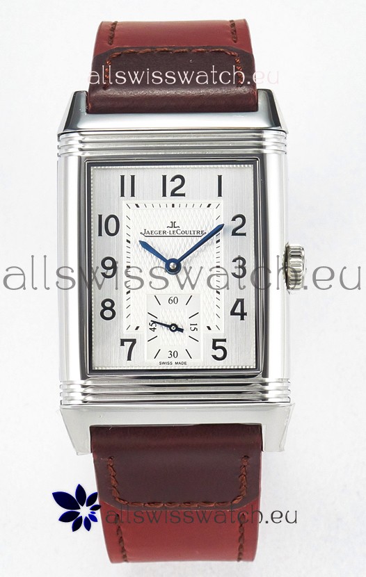 Jaeger-LeCoultre Reverso Super Clone DuoFace Black/White Steel Replica Watch 