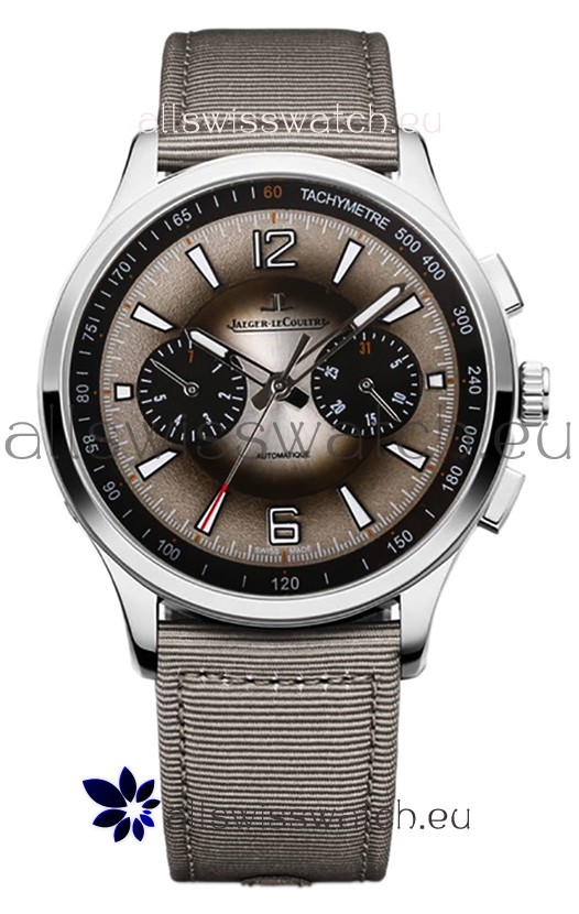 Jaeger LeCoultre Polaris Q902843J Chronograph Grey Dial Nylon Strap Swiss Replica Watch 