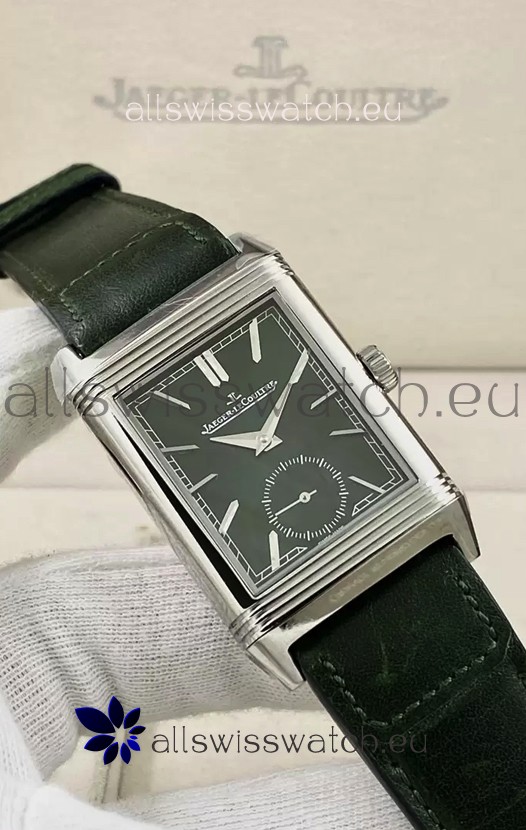 Jaeger-LeCoultre Reverso DuoFace Steel Casing Green Dial Watch in Swiss Automatic Movement