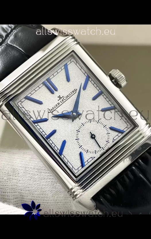 Jaeger-LeCoultre Reverso DuoFace Steel Casing Watch Nay Blue Dial in Swiss Automatic Movement