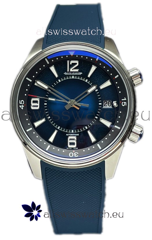Jaeger LeCoultre Polaris Date Blue Dial Rubber Strap 1:1 Mirror Replica Watch 42MM