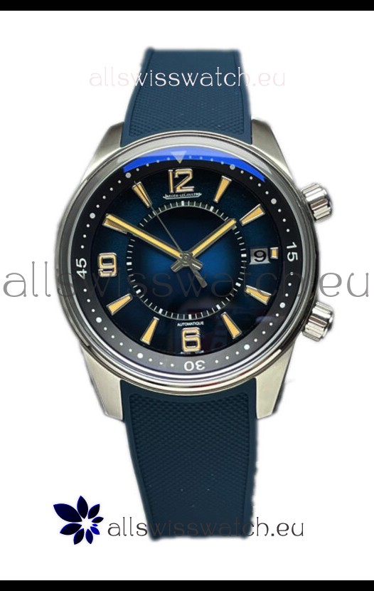 Jaeger LeCoultre Polaris Date Blue Dial Rubber Strap 1:1 Mirror Replica Watch 42MM