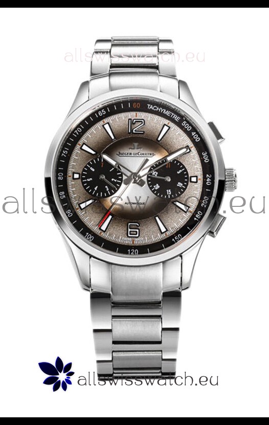 Jaeger LeCoultre Polaris Chronograph Stainless Steel Casing Grey Dial Swiss Replica Watch 