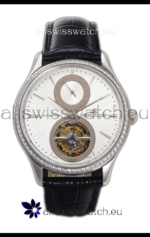 Jaeger LeCoultre Master Ultra-Thin Tourbillon White Dial Stainless Steel Casing