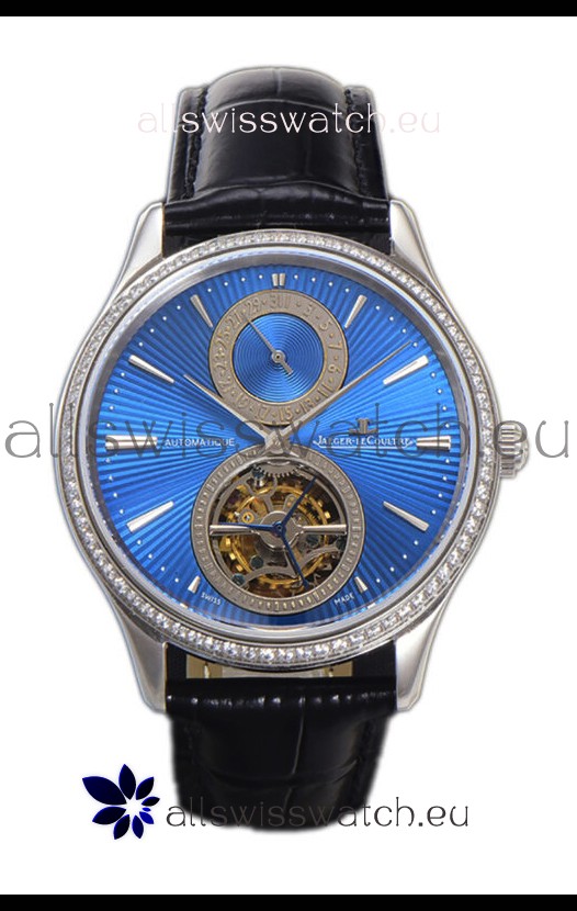 Jaeger LeCoultre Master Ultra-Thin Tourbillon Blue Dial Stainless Steel Casing