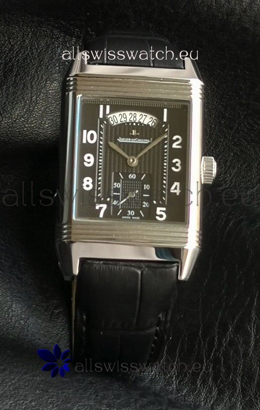 Jaeger-LeCoultre Reverso Super Clone Black Dial Swiss Replica Watch 