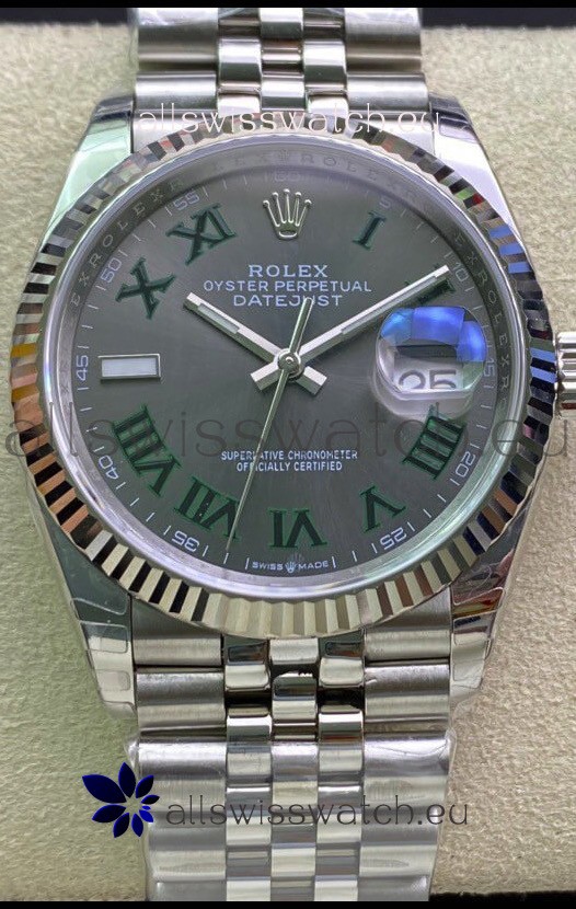 Rolex Datejust Wimbledon Cal.3235 Movement Swiss Watch - Ultimate 904L Steel 36MM