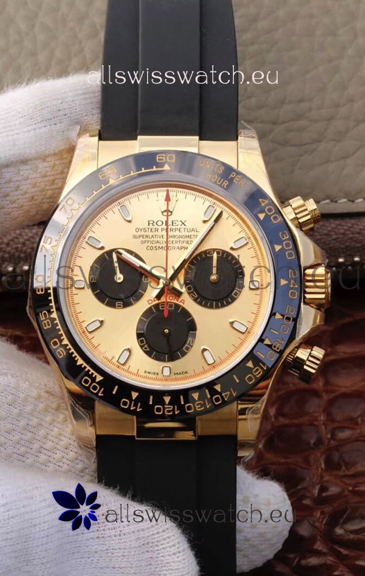 Rolex Cosmograph Daytona 116508 Yellow Gold Original Cal.4130 Movement - 904L Steel Watch
