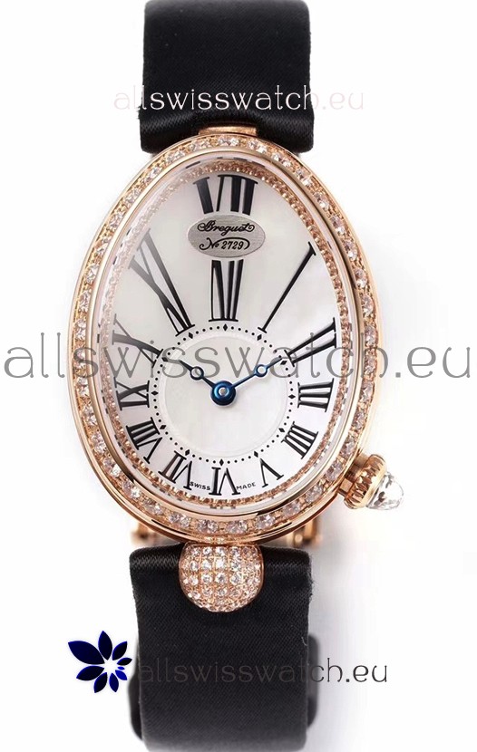 Breguet Reine De Naples Ladies Rose Gold Swiss 1:1 Edition Replica Watch 