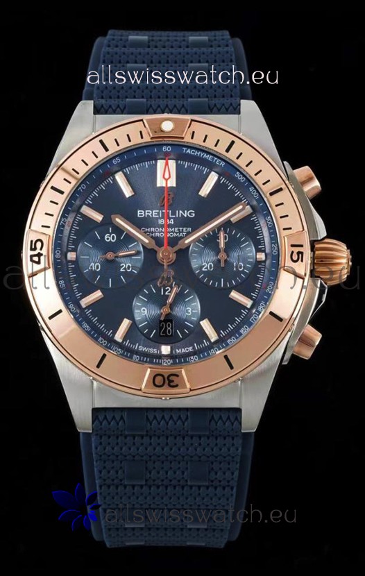 Breitling Chronomat B01 42 Edition Swiss 904L Steel Casing Blue Dial 1:1 Mirror Replica Watch