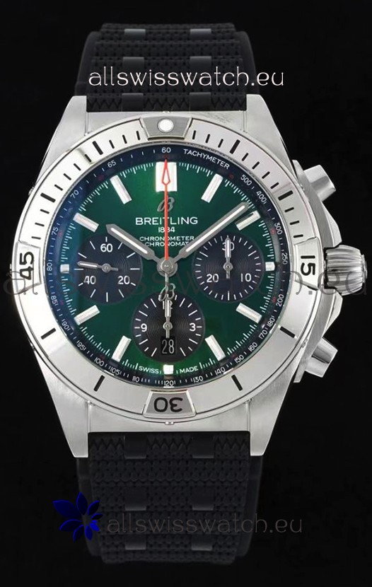 Breitling Chronomat B01 42 Edition Swiss 904L Steel Casing Green Dial 1:1 Mirror Replica Watch