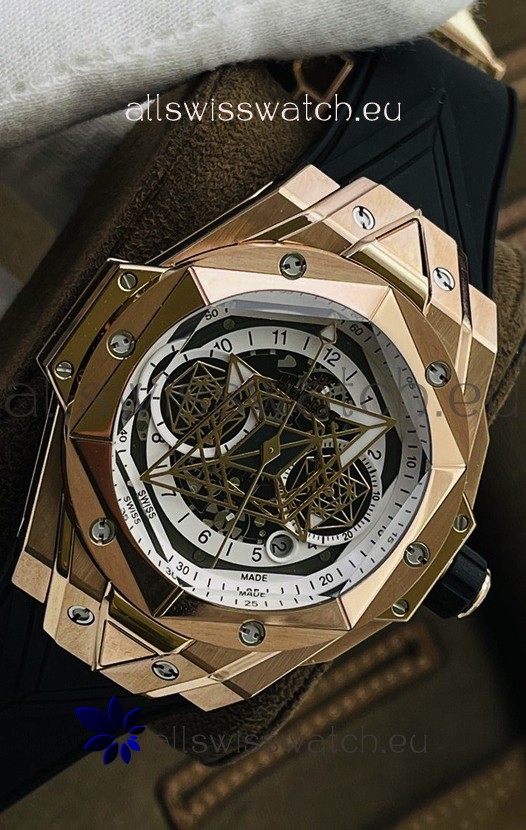 Hublot Big Bang UNICO Sang Bleu II Rose Gold 1:1 Mirror Quality Swiss Replica Watch 