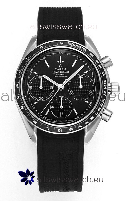 Omega Speedmaster Racing 904L Steel Chronograph 1:1 Mirror Replica in Black Dial