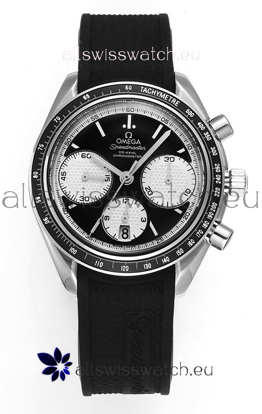Omega Speedmaster Racing 904L Steel Chronograph 1:1 Mirror Replica in Black Dial