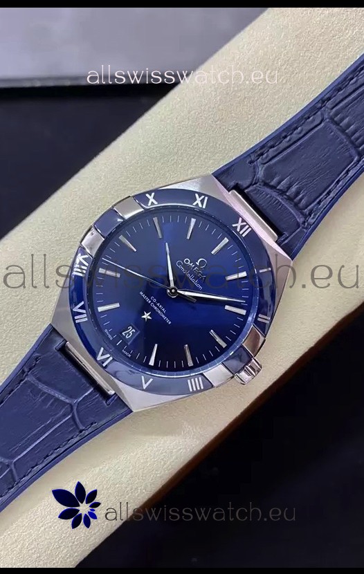 Omega Co-Axial Constellation 41MM 904L Steel Blue Dial 1:1 Mirror Replica Watch