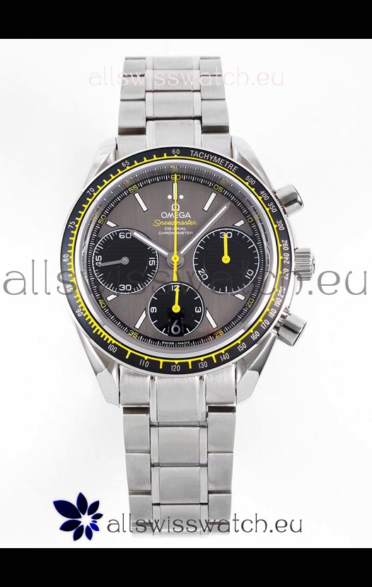 Omega Speedmaster Racing 904L Steel Chronograph 1:1 Mirror Replica in Grey Dial