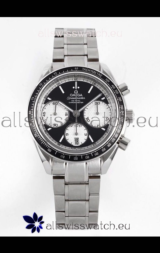 Omega Speedmaster Racing 904L Steel Chronograph 1:1 Mirror Replica in Black Dial