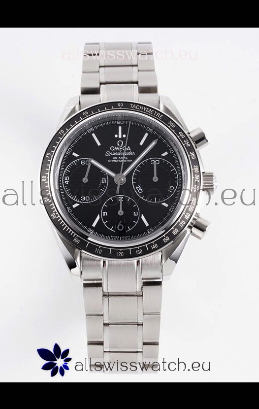 Omega Speedmaster Racing 904L Steel Chronograph 1:1 Mirror Replica in Black Dial