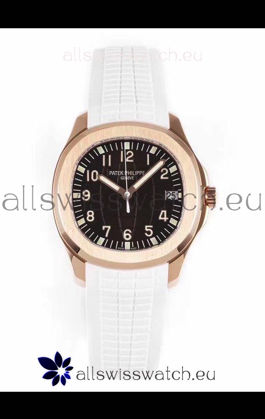 Patek Philippe Aquanaut 5167R Rose Gold 1:1 Mirror Replica Watch - Black Dial