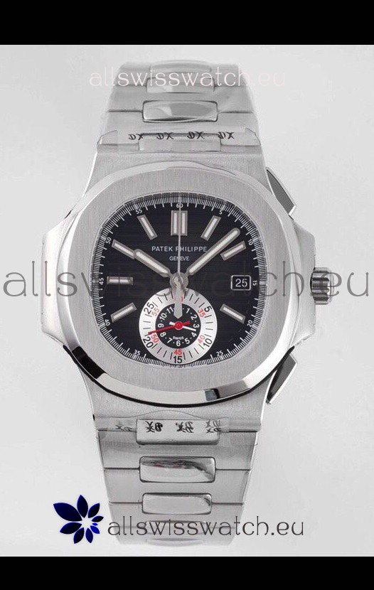 Patek Philippe Nautilus 5980/1A 904L Steel Case in Black Dial - 1:1 Mirror Replica