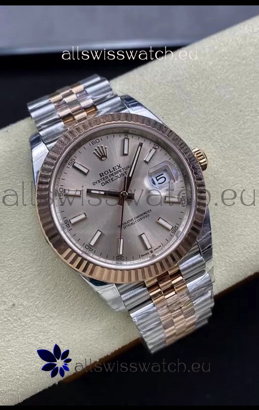 Rolex Datejust 126331 41MM ETA 3235 Swiss 1:1 Mirror Replica Watch in Rose Gold 904L Steel