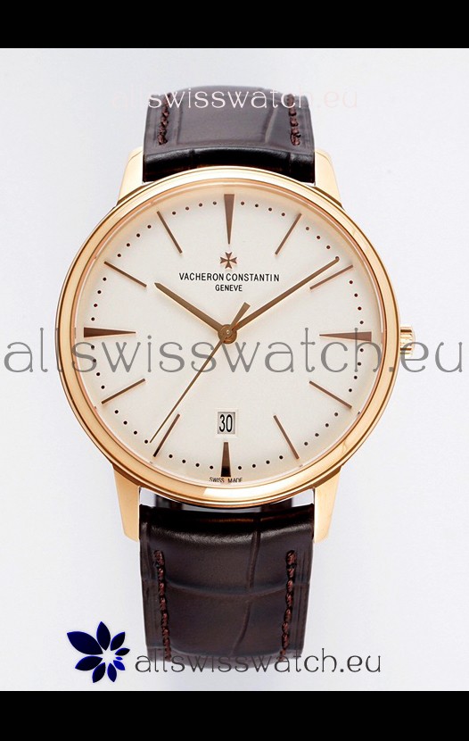 Vacheron Constantin Patrimony Rose Gold 1:1 Mirror Replica Watch 40MM 904L Steel 