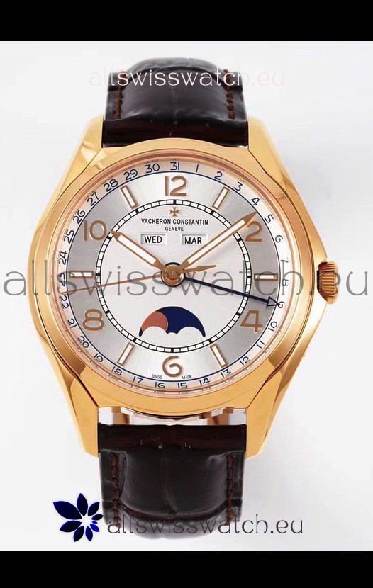 Vacheron Constantin Fiftysix Edition Rose Gold Watch 904L Steel 1:1 Mriror Replica Steel Dial 