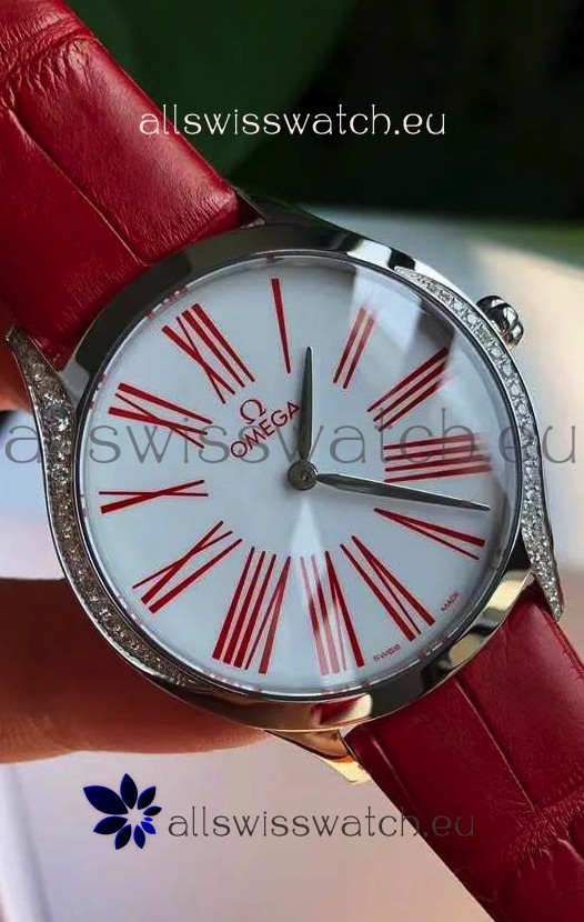 Omega De Ville Tresor Edition Swiss Quartz Watch 36MM Steel Casing White Dial