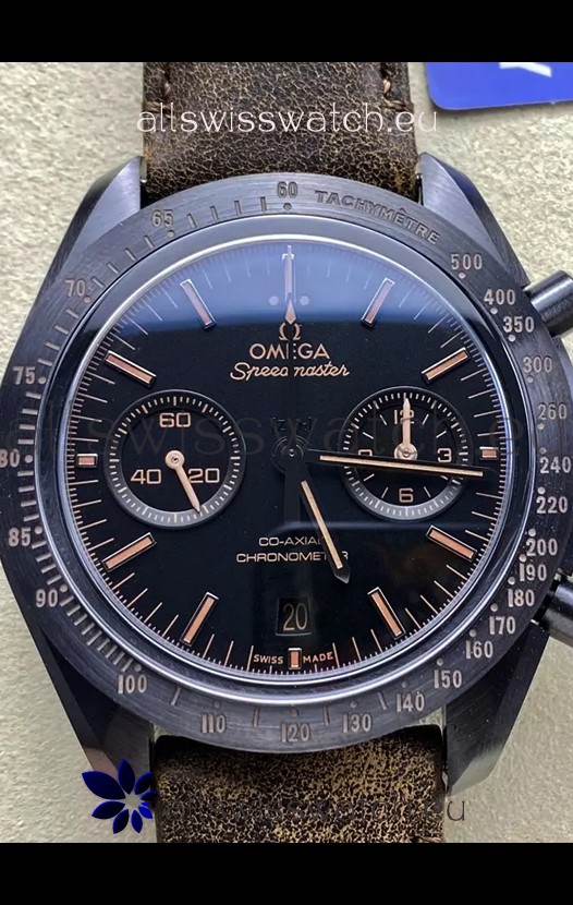 Omega Speedmaster Dark Side of the Moon Brown Strap - 1:1 Superclone Replica Watch 