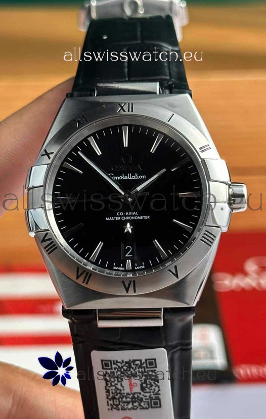 Omega Co-Axial Constellation 39MM 904L Steel Black Dial 1:1 Mirror Replica Watch
