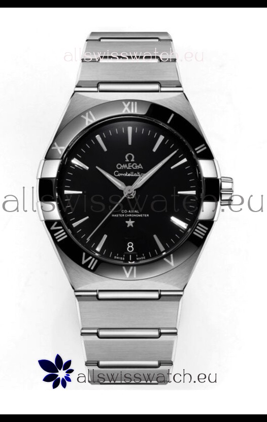 Omega Co-Axial Constellation Stainless Steel Black Dial 1:1 Mirror Replica 41MM