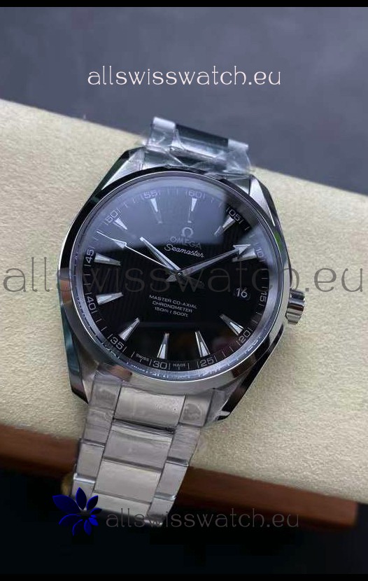 Omega Aqua Terra 150M Black Dial 904L Steel Casing Steel Hands 1:1 Mirror Replica 41MM 
