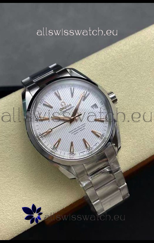 Omega Aqua Terra 150M White Dial 904L Steel Casing White Dial 1:1 Mirror Replica 41MM 