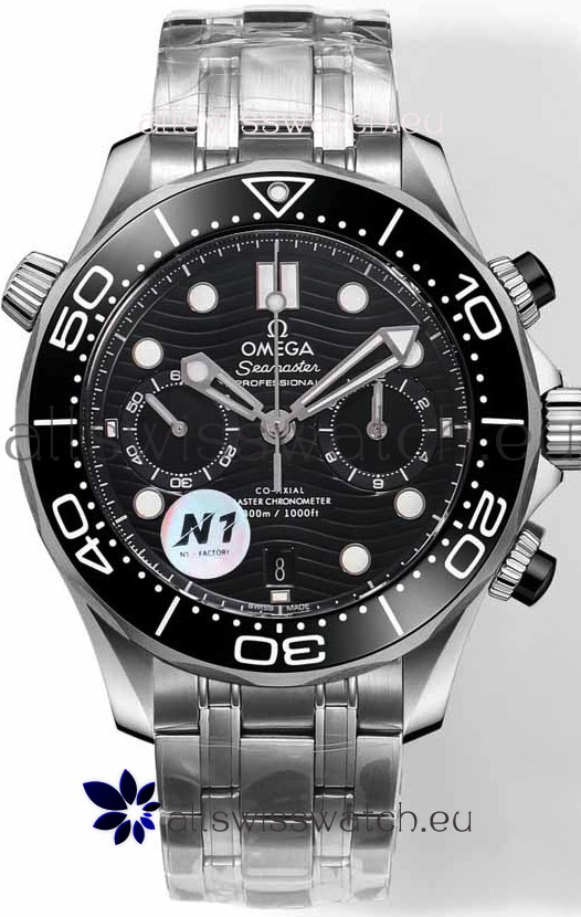 Omega Seamaster Co-Axial Master Chronograph Stainless Steel Casing and Strap 44MM 1:1 Mirror Replica