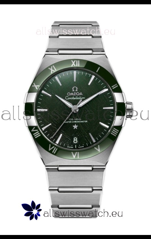 Omega Co-Axial Constellation Stainless Steel Green Dial 1:1 Mirror Replica 41MM