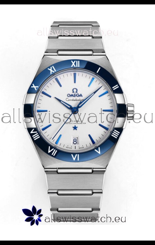 Omega Co-Axial Constellation Stainless White Green Dial 1:1 Mirror Replica 41MM