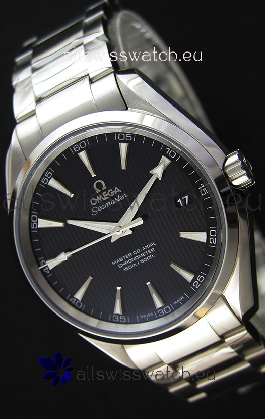 Omega Master Co-Axial Aqua Terra 150M Black Dial 1:1 Mirror Replica